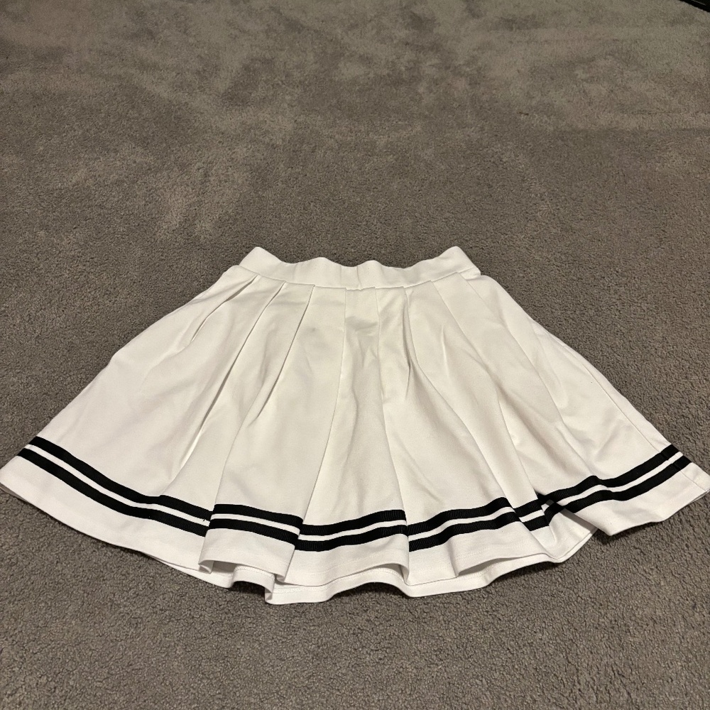 Wild Fable White and Black Tennis Skirt